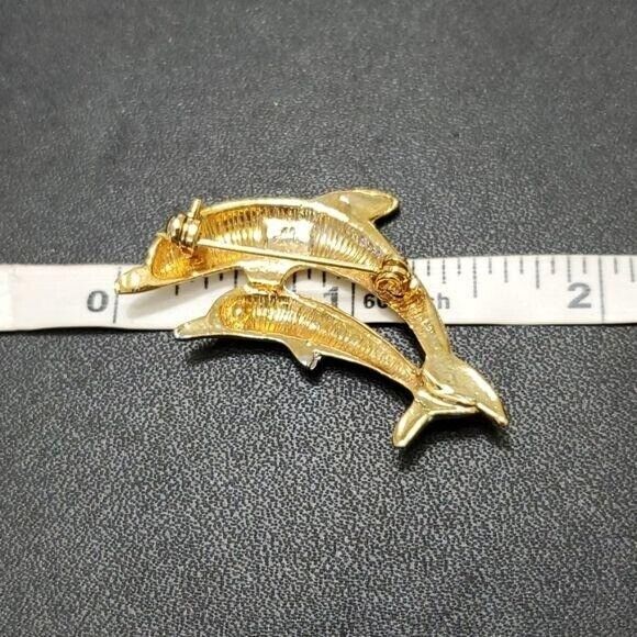 AAI vintage multi tone dolphin brooch - Picture 6 of 8